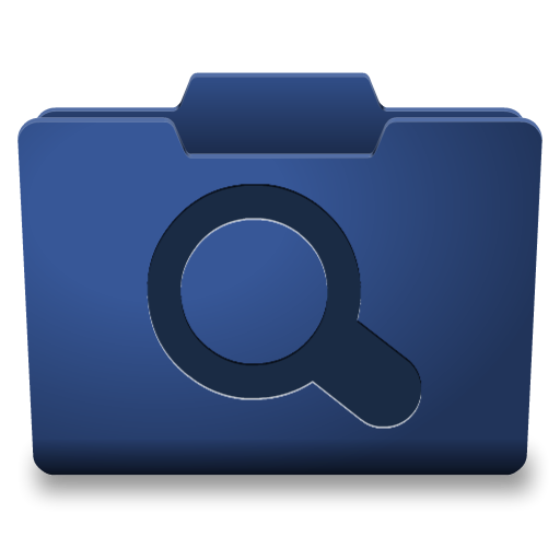 Blue Searches Icon 512x512 png